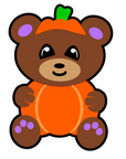 Pumpkin Bear Acrylic Blank