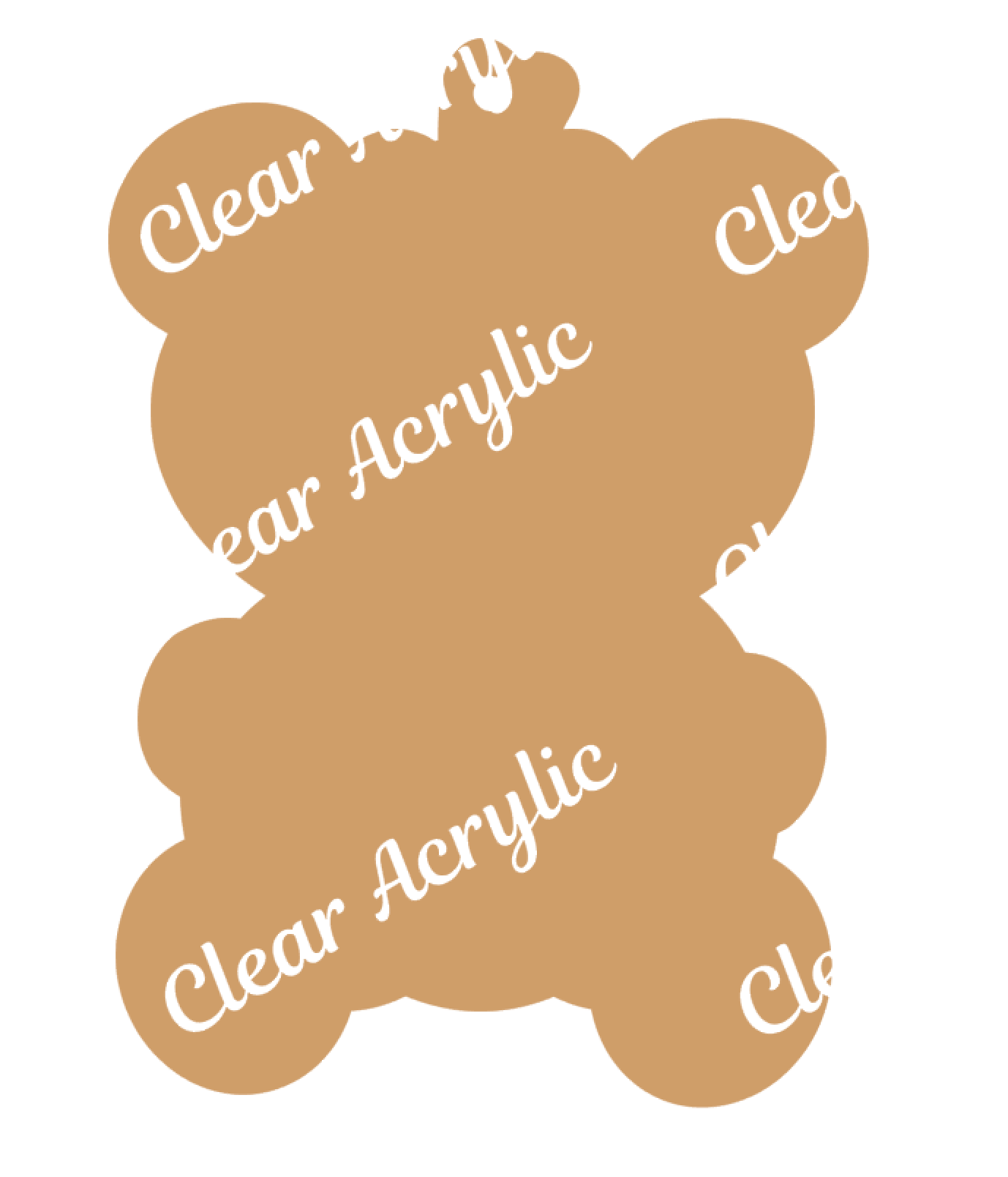 Pumpkin Bear Acrylic Blank