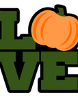 LOVE Pumpkin Acrylic Blank