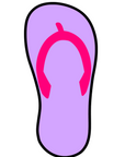 Flip Flop Single Acrylic Blank