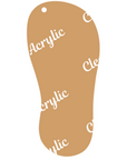 Flip Flop Single Acrylic Blank