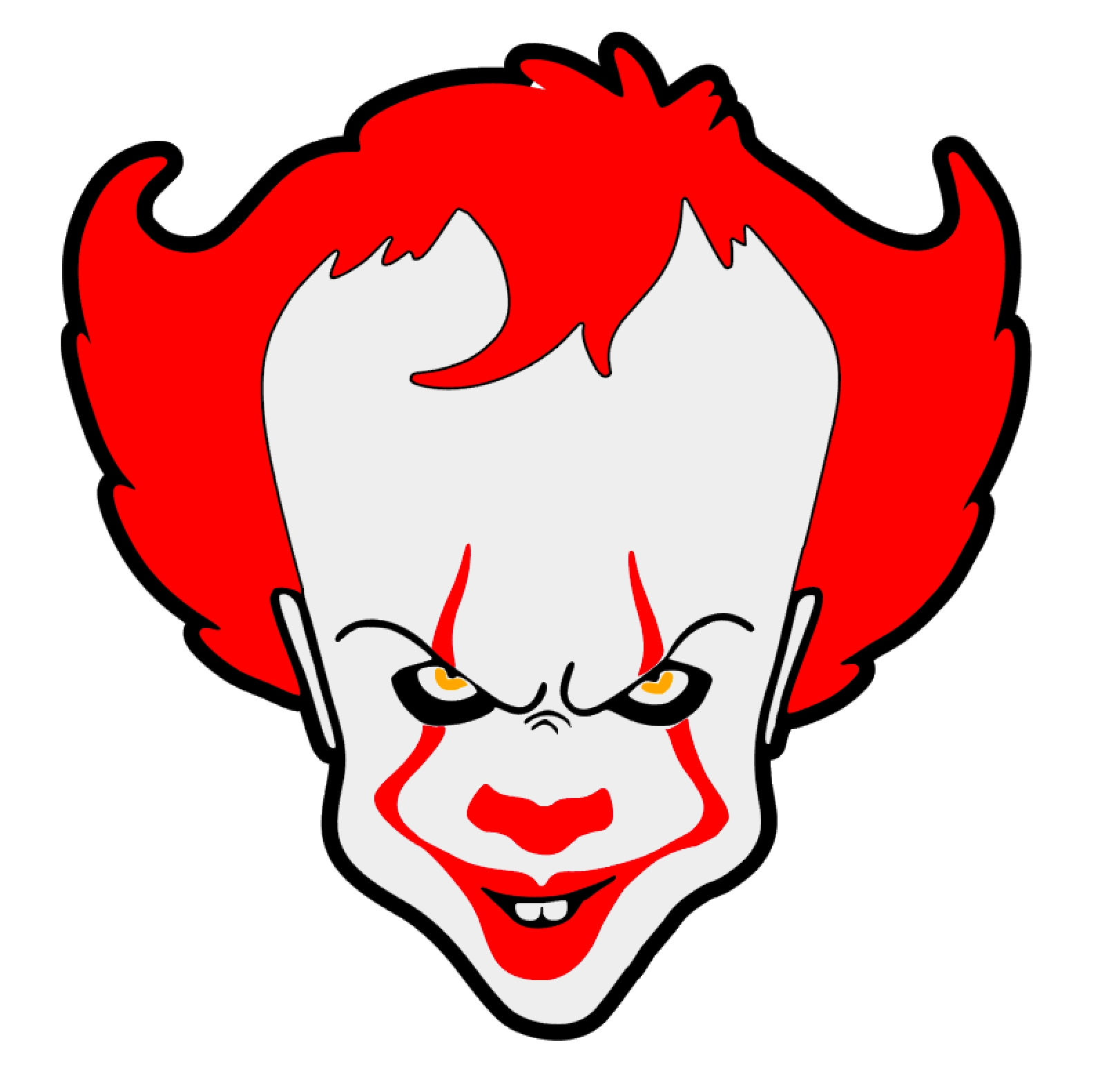 Evil Clown Acrylic Blank