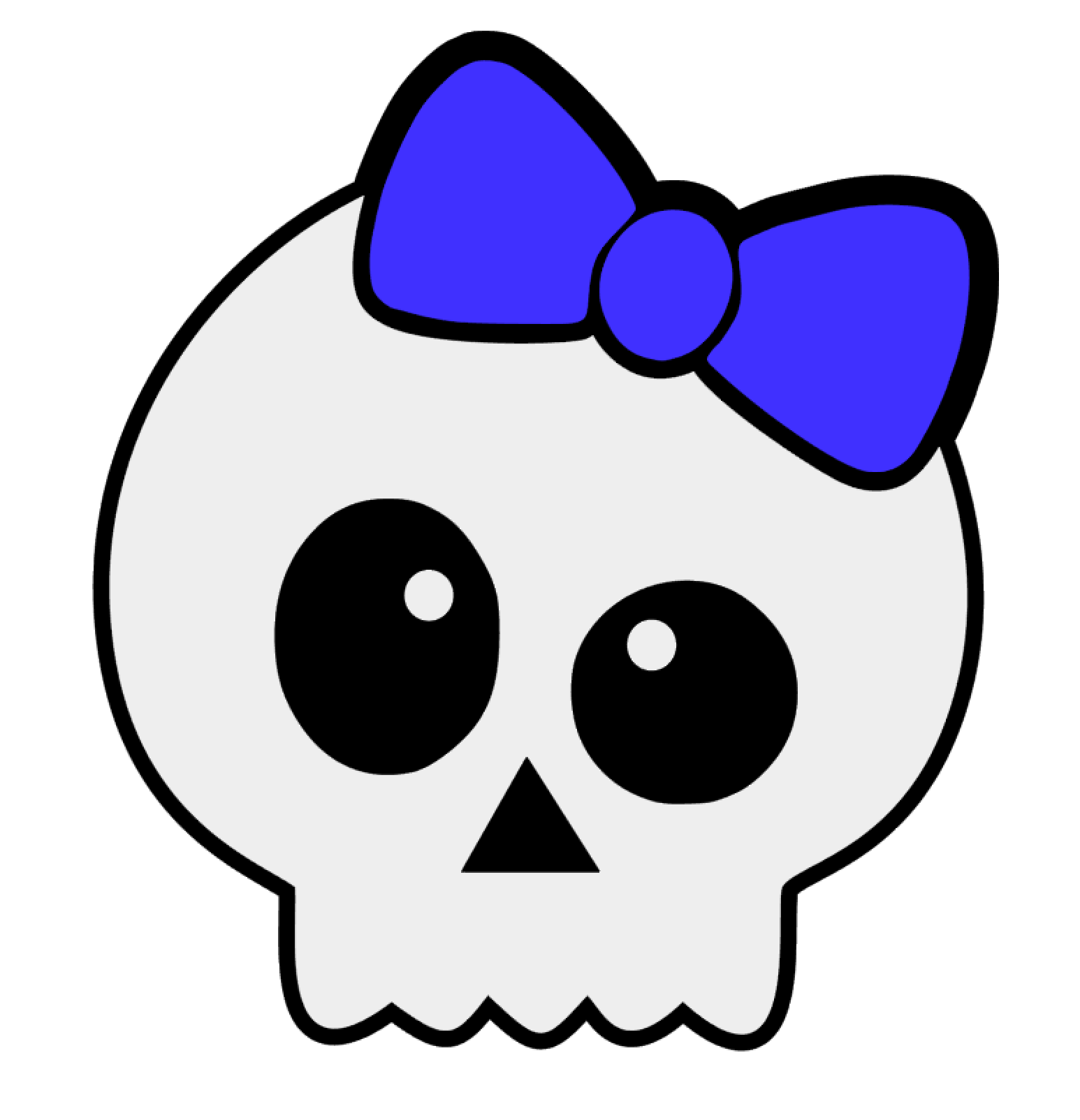 Anime Skull Acrylic Blank