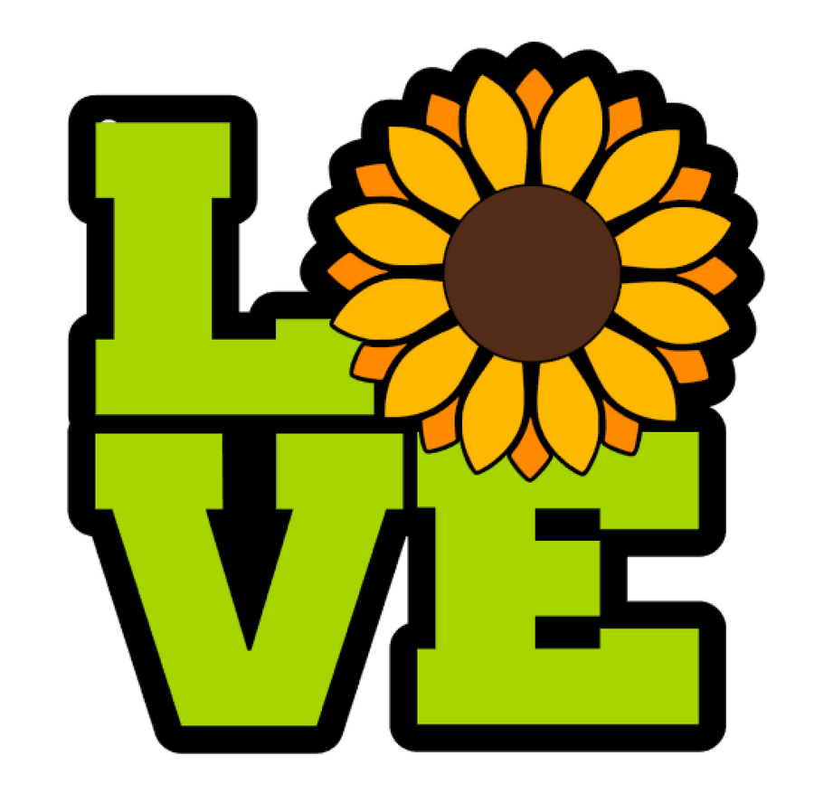 Love Sunflower Acrylic Blank