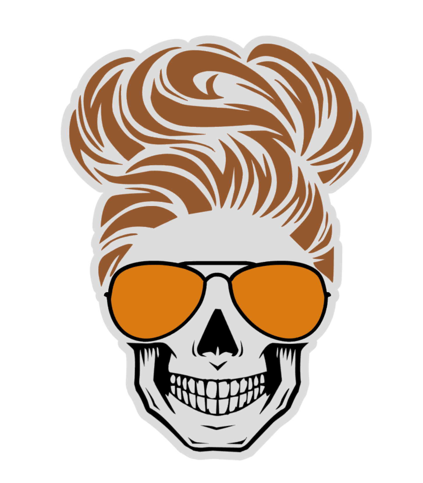 Mom Skull with Shades Acrylic Blank