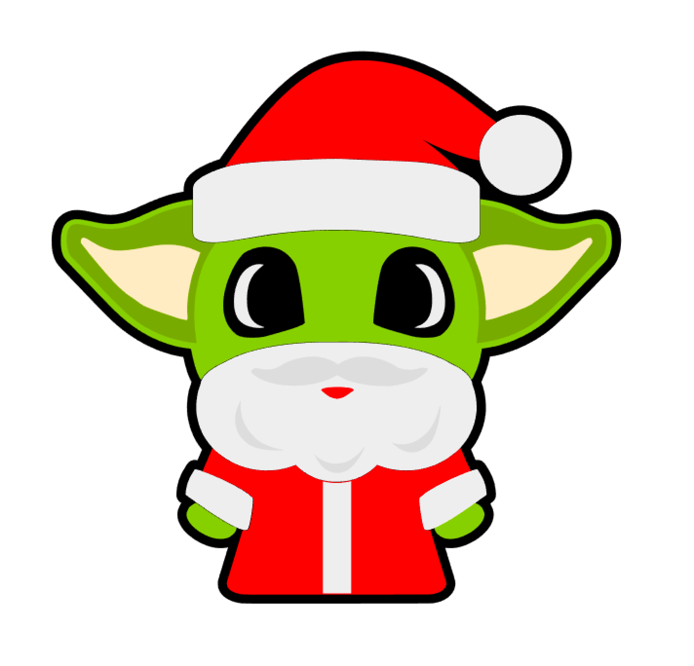 Baby Alien Santa Acrylic Blank