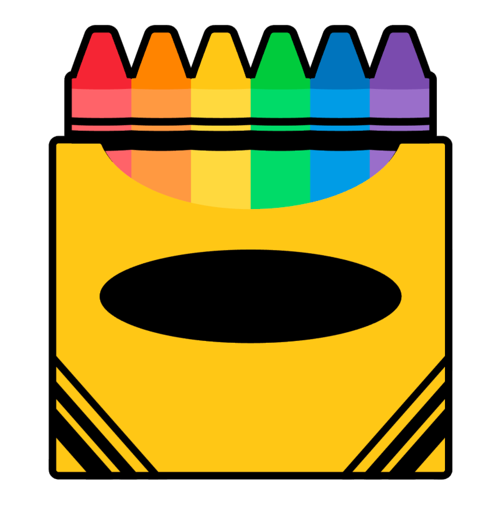 Crayon Box Acrylic Blanks for vinyl glitter Crafting – Moxie Vinyls
