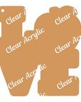LOVE Apple Acrylic Blank