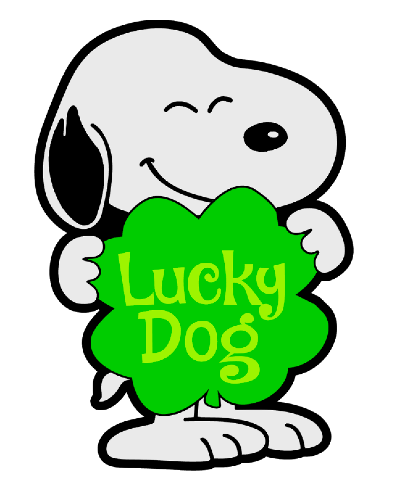 Lucky Dog Acrylic Blank