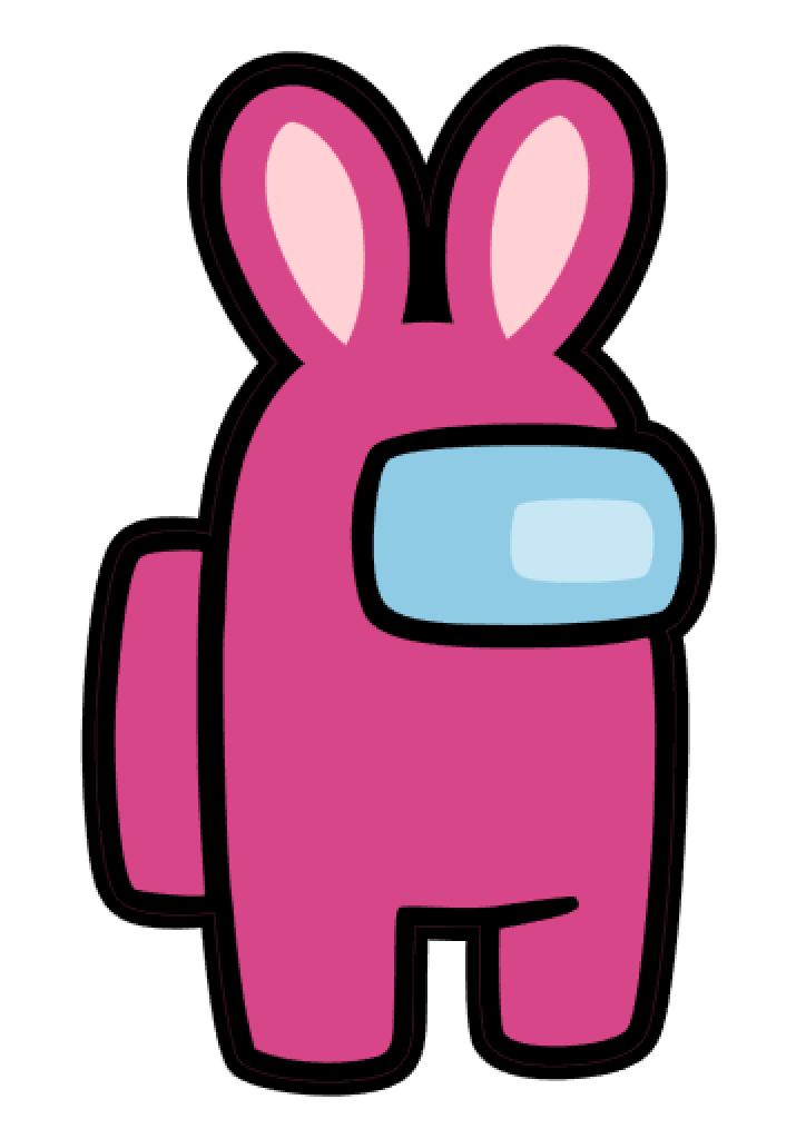 Crewmate Bunny Acrylic Blank