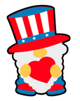 Patriotic Gnome Acrylic Blank