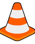 Traffic Cone Acrylic Blank
