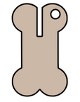 Bone Poop Carrier Acrylic Blank