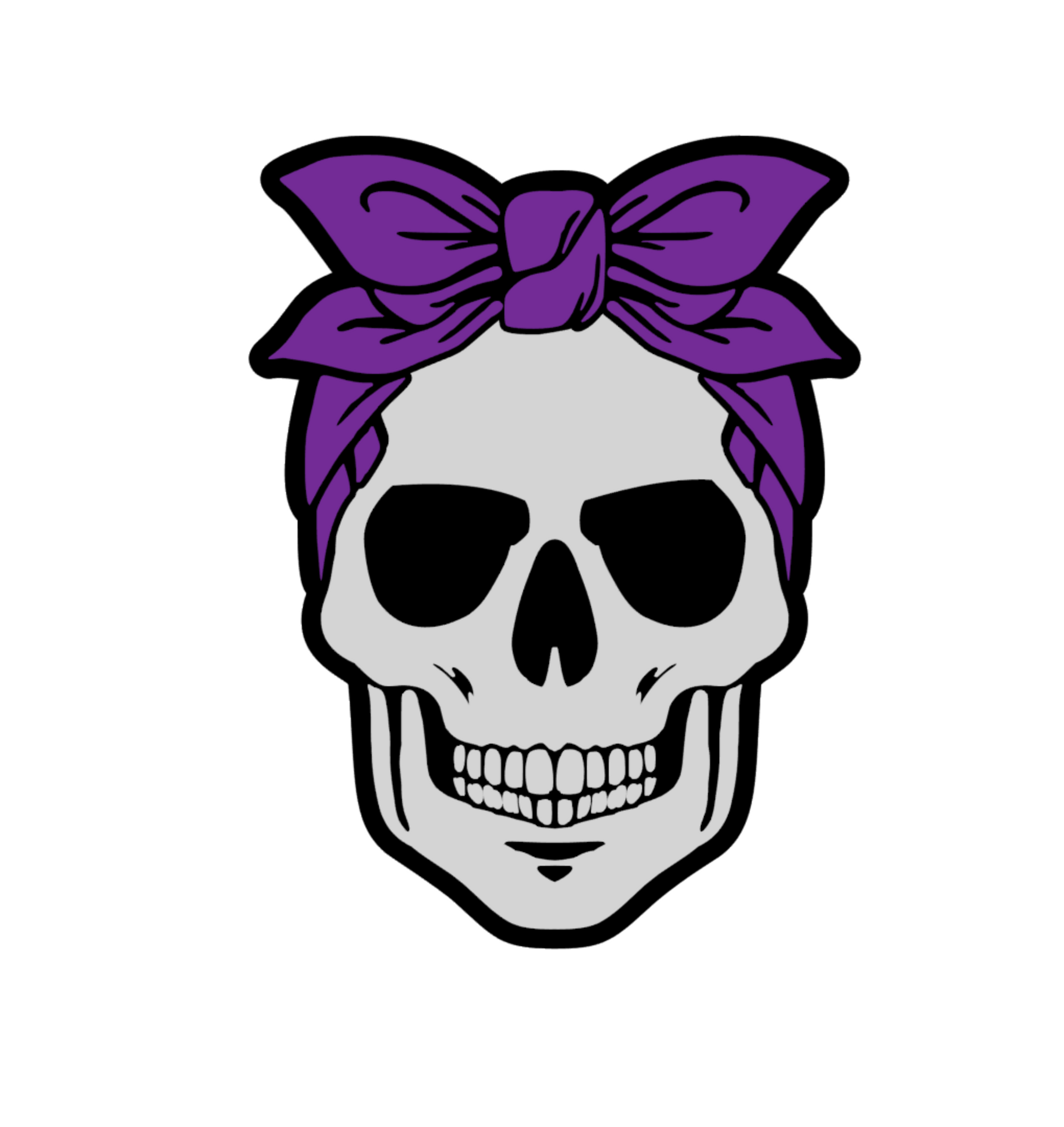 Skull Bandana Acrylic Blank