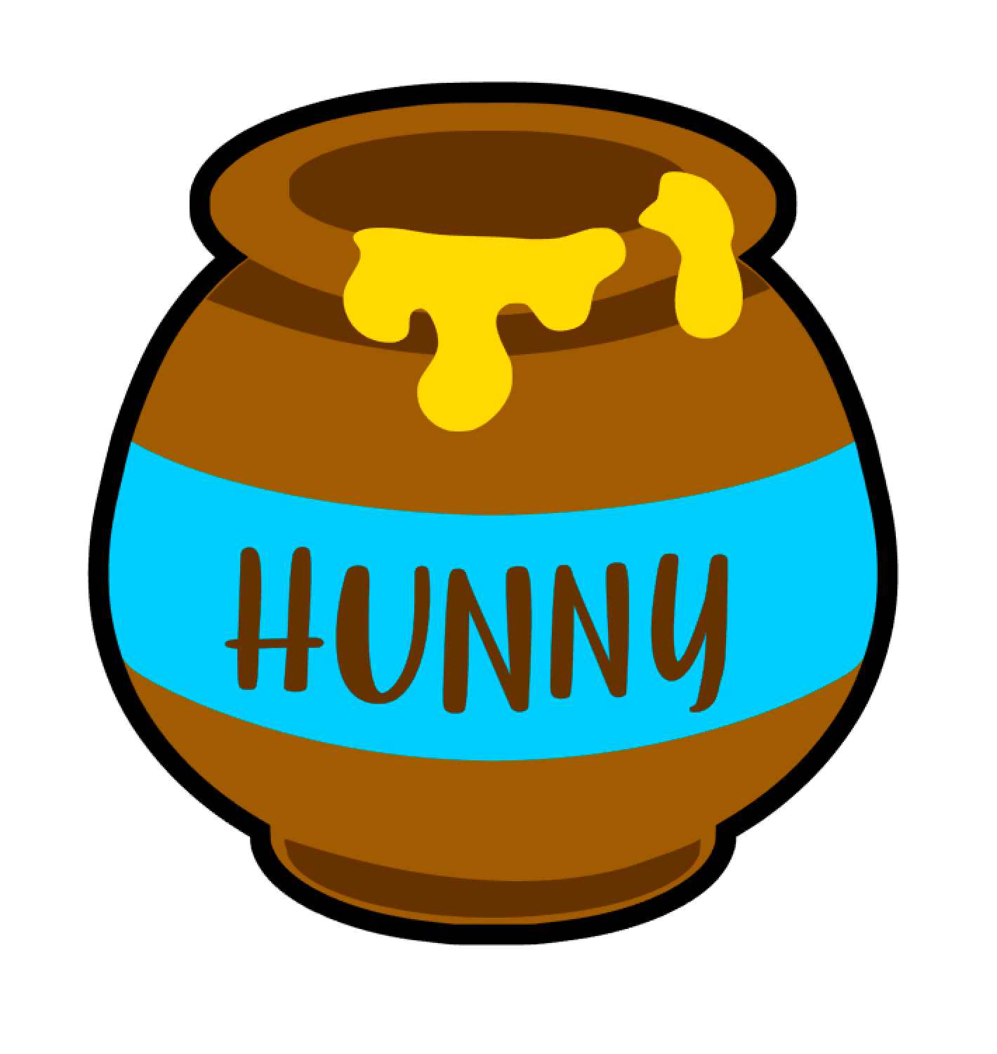 winnie the pooh honey jar clip art