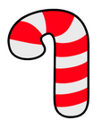 Candy Cane Acrylic Blank