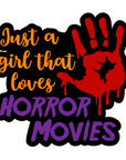 Girl Loves Horror Acrylic Blank