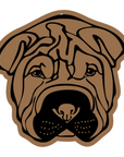 Shar Pei Face Acrylic Blank