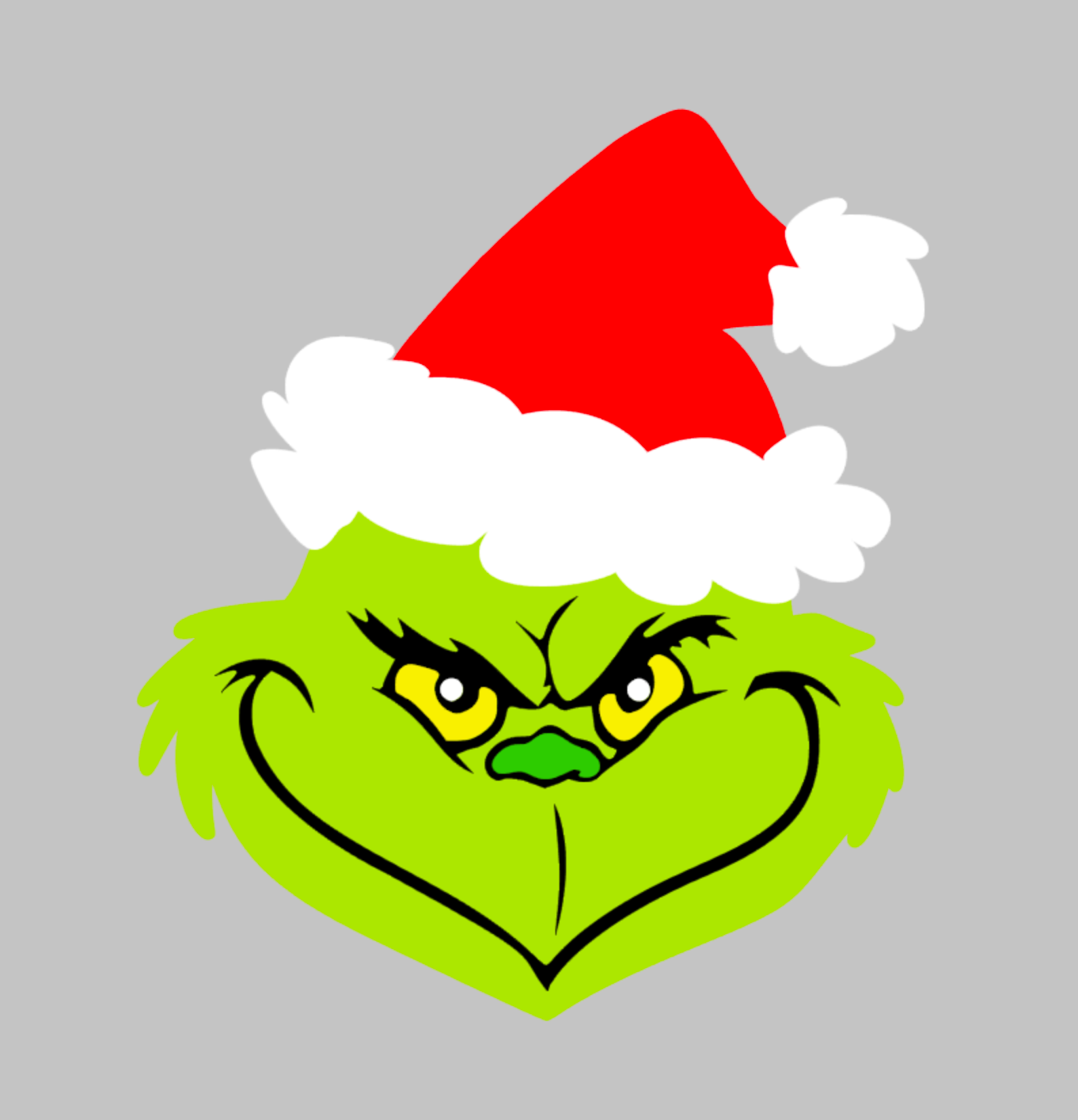 Grinch Santa DECAL