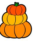 Stacked Pumpkins Acrylic Blank