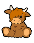 Baby Highland Cow Acrylic Blanks