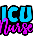 ICU Nurse Acrylic Badge Reel Blanks