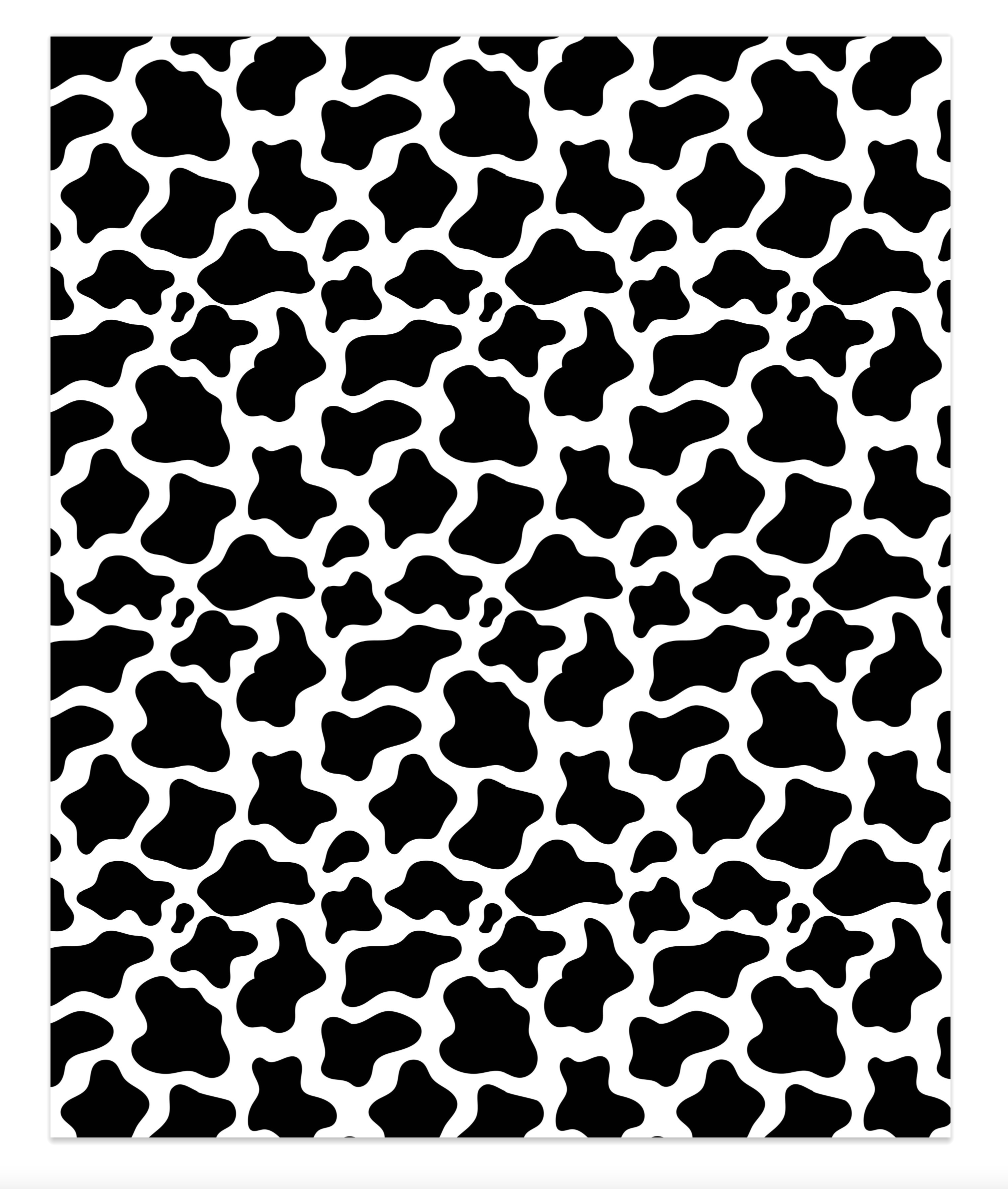 Cow Print Black Faux Leather – Moxie Vinyls
