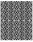 Cow Print Black Faux Leather