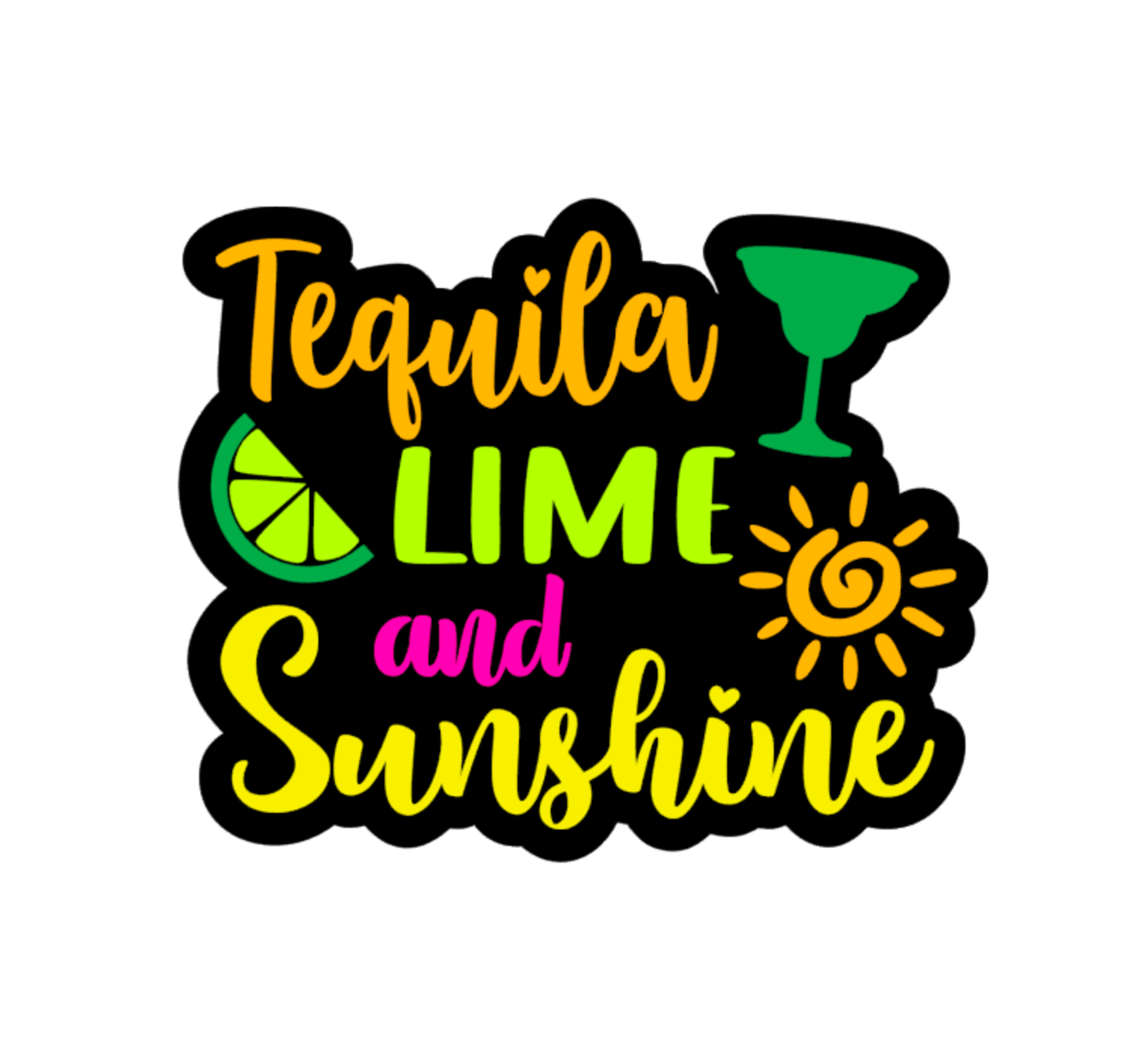 Tequila Lime Sunshine Badge Reel Blank