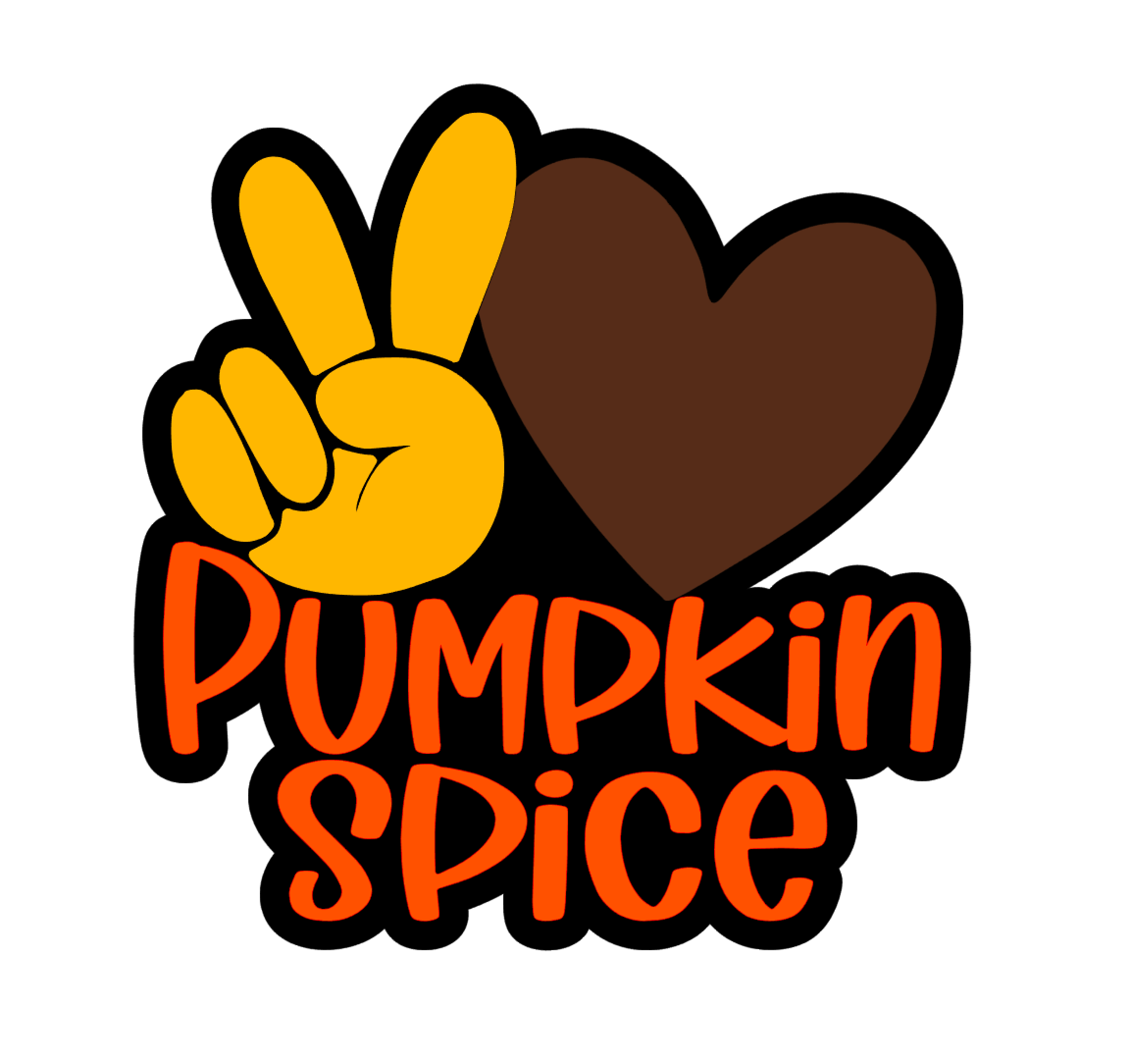 Peace Love Pumpkin Spice Badge Reel Blank