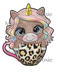 Unicorn Coffee Cup Decal & Acrylic Blank COMBO