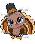 Pilgrim Turkey Decal & Acrylic Blank COMBO