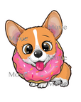 Corgi Donut Decal & Acrylic Blank COMBO