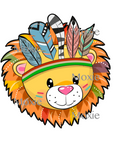 Lion Head Decal & Acrylic Blank COMBO