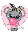 Bubblegum Koala Decal & Acrylic Blank COMBO