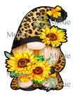 Sunflower Gnome Decal & Acrylic Blank COMBO