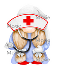 Nurse Gnome Decal & Acrylic Blank COMBO