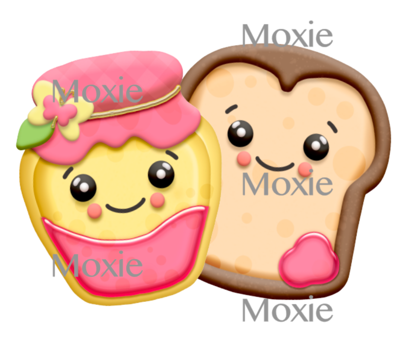 Toast and Jam Decal & Acrylic Blank COMBO Moxie Vinyls