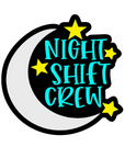 Night Shift Crew Badge Reel Blank