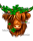 Highland Clover Cow Decal & Acrylic Blank COMBO