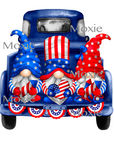 July 4th Truck Decal & Acrylic Blank COMBO