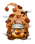 Coffee Gnome Decal & Acrylic Blank COMBO
