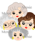 Golden Girls Decal & Acrylic Blank COMBO