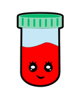 Blood Vial Acrylic Blank