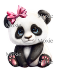 Baby Panda Decal & Acrylic Blank COMBO