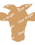 Bandana Cow Face acrylic shape blank