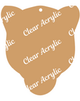 Panther Face Clear Acrylic Blank for Keychain Ornaments