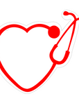 Nurse Heart Monogram Acrylic Blank
