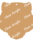 Tiger Face Acrylic Blanks for vinyl crafts