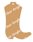 Cowboy Boot Acrylic Blank for Keychain Ornaments